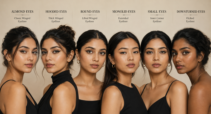 Eyeliner Styles for Different Eye Shapes: Complete Guide
