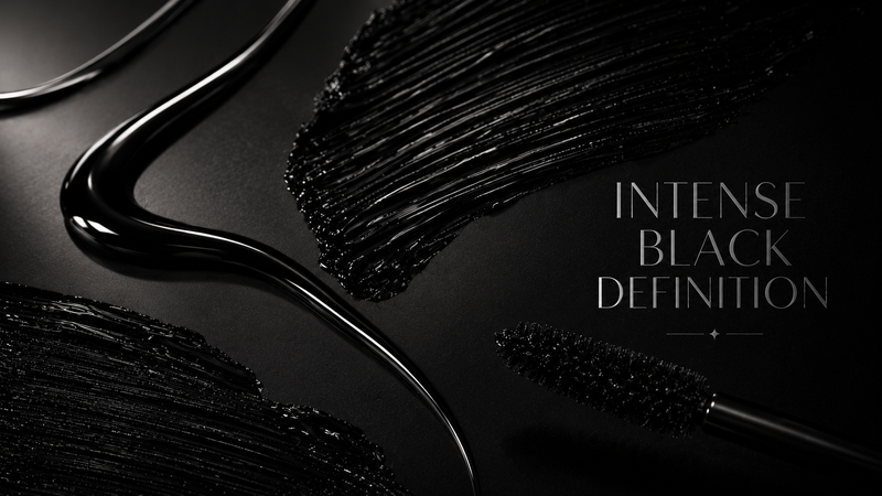 Black textured beauty background with luxury IMPERA cosmetic styling