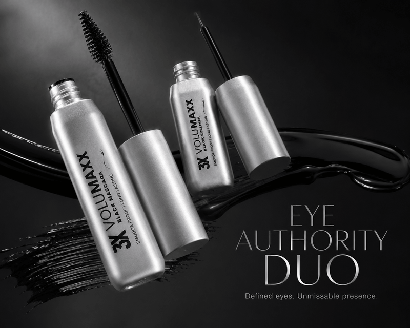 Eyeliner and mascara comboLuxury IMPERA mascara and eyeliner campaign with feminine power aesthetic