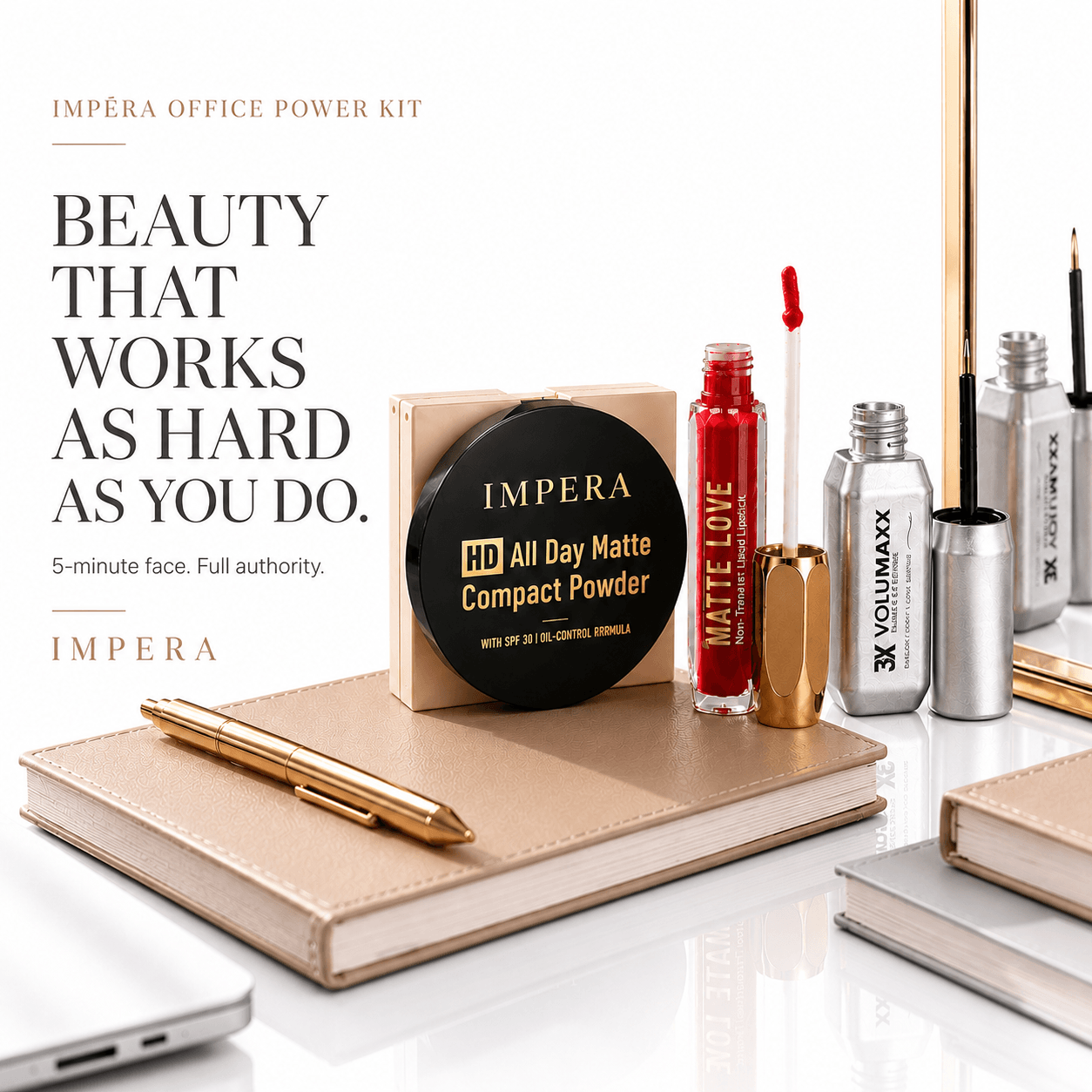 The Finishing Edit7Compact Lipstick and Eyeliner Set